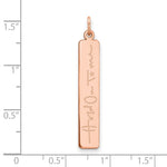 10K Rose Gold Signature Bar Charm view