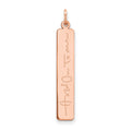 10K Rose Gold Signature Bar Charm