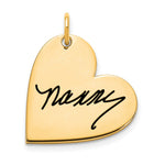 14K Yellow Gold Signature Heart Charm view