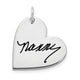 10K White Gold Signature Heart Charm