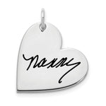 14K White Gold Signature Heart Charm view