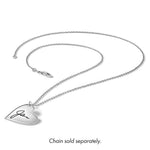 14K White Gold Signature Heart Charm view