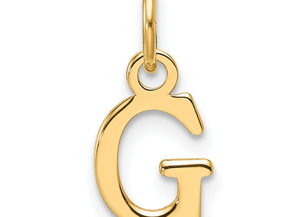 14ky Cutout Letter Initial Pendant (Large)