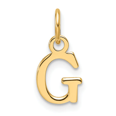 14ky Cutout Letter Initial Pendant (Large)