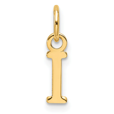 14ky Cutout Letter Initial Pendant (Large)