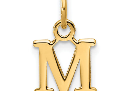 14ky Cutout Letter Initial Pendant (Large)