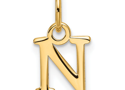 14ky Cutout Letter Initial Pendant (Large)