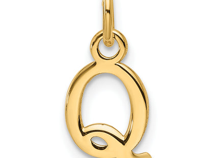 14ky Cutout Letter Initial Pendant (Large)