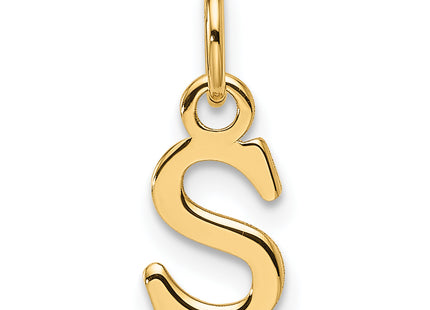 14ky Cutout Letter Initial Pendant (Large)