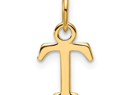 14ky Cutout Letter Initial Pendant (Large)