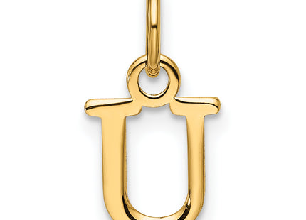 14ky Cutout Letter Initial Pendant (Large)