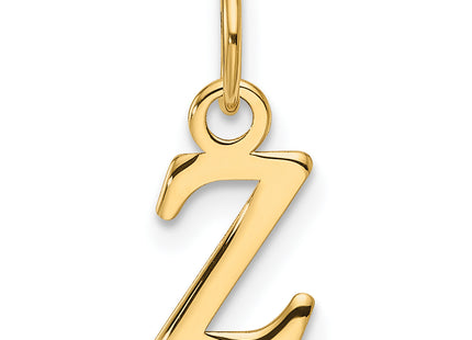 14ky Cutout Letter Initial Pendant (Large)