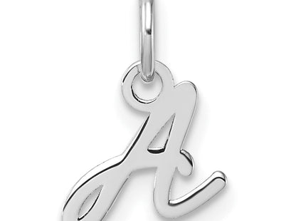 14K White Gold Uppercase Letter Initial Charm