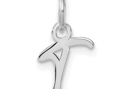 14K White Gold Uppercase Letter Initial Charm