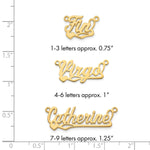 10k Yellow Gold Polished Heart Name Plate view 20