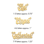 10k Yellow Gold Polished Heart Name Plate view 16