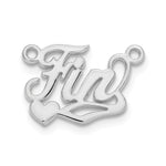 10k Yellow Gold Polished Heart Name Plate view 7
