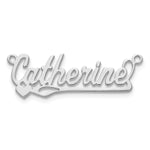 10k Yellow Gold Polished Heart Name Plate view 9