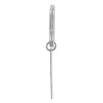Sterling Silver/Rhodium-plated Two Sided Personalized Key Chain view 2