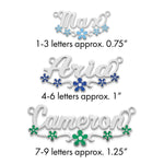 10k Yellow Gold Epoxy Flower Name Plate view 21