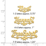 Sterling Silver/Gold-Plated Flower Name Plate view 20