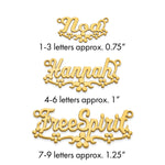 Sterling Silver/Gold-Plated Flower Name Plate view 16