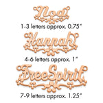 Sterling Silver/Gold-Plated Flower Name Plate view 21