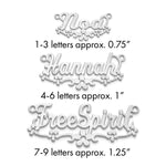 Sterling Silver/Gold-Plated Flower Name Plate view 26