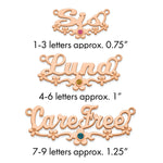 SS/Gold-plated w/ Gold-plated Bezel Birthstone Flower Name Plate view 16