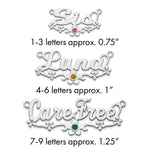 SS/Gold-plated w/ Gold-plated Bezel Birthstone Flower Name Plate view 21