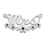 10k White Gold Epoxy Flower Name Plate view 22