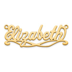 Sterling Silver/Gold-Plated Sunglass Name Plate view 24
