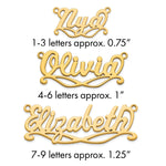 Sterling Silver/Gold-Plated Sunglass Name Plate view 21