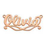 Sterling Silver/Gold-Plated Sunglass Name Plate view 28