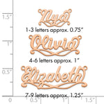 Sterling Silver/Gold-Plated Sunglass Name Plate view 30