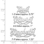 Sterling Silver/Gold-Plated Sunglass Name Plate view 20