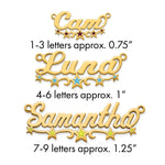 Sterling Silver/Gold-Plated Epoxy Stars Name Plate view 20