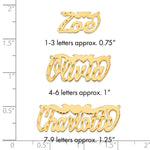 10k Yellow Gold  Diamond-cut Heart Name Plate view 15