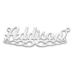 Sterling Silver/Gold-plated Wave Name Plate view 29