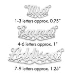 Sterling Silver/Gold-plated Wave Name Plate view 26