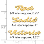 10k Rose Gold Name Plate view 25