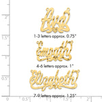10k Rose Gold Diamond-cut Heart Name Plate view 25