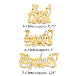 10k Rose Gold Diamond-cut Heart Name Plate view 21
