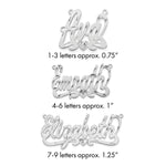 10k Rose Gold Diamond-cut Heart Name Plate view 11