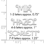 10k White Gold Name Plate view 20