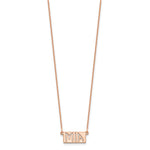 14K Rose Gold 1-3 Letter cut-out Name Bar Necklace view
