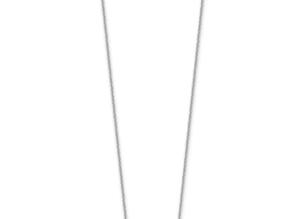 14k White Gold 1-3 Letter Name Bar Necklace (Style XNA1512W)