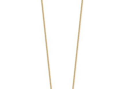 14k Yellow Gold 1-3 Letter Name Bar Necklace (Style XNA1512Y)