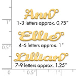 10k Yellow Gold Name Plate view 20