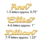 10k Yellow Gold Name Plate view 16